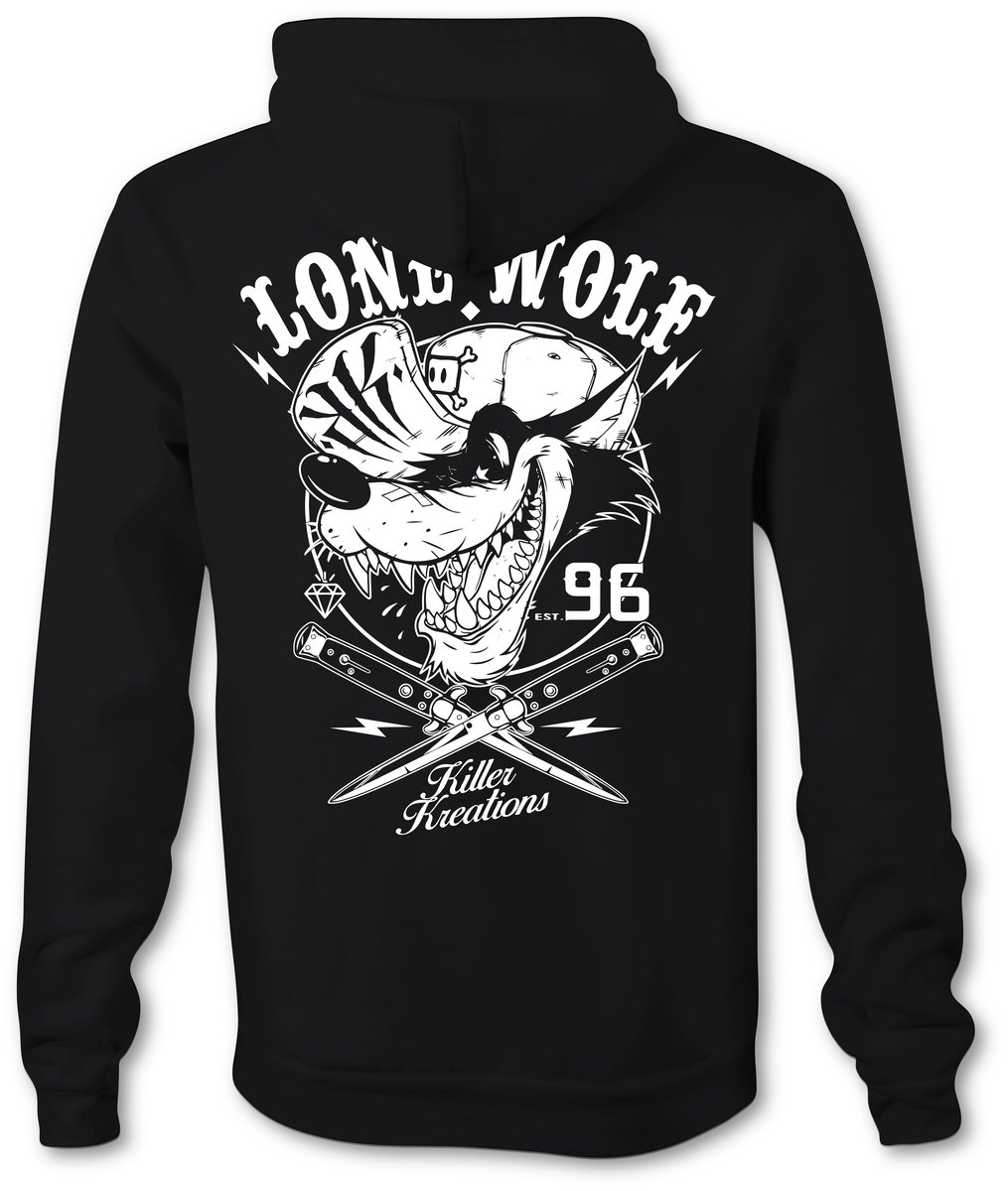 Lone cheap wolf hoodie